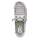 Hey Dude Wendy Stretch Sox, Light Grey - Shoetopia Footwear