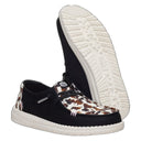 Hey Dude, Wendy Spotted Cow, Women's, Casual Shoe, Black/Brown Cow, Outsole view