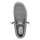 Hey Dude, Wally Stretch Sox, Men's, Casual Shoe, Grey, Top view