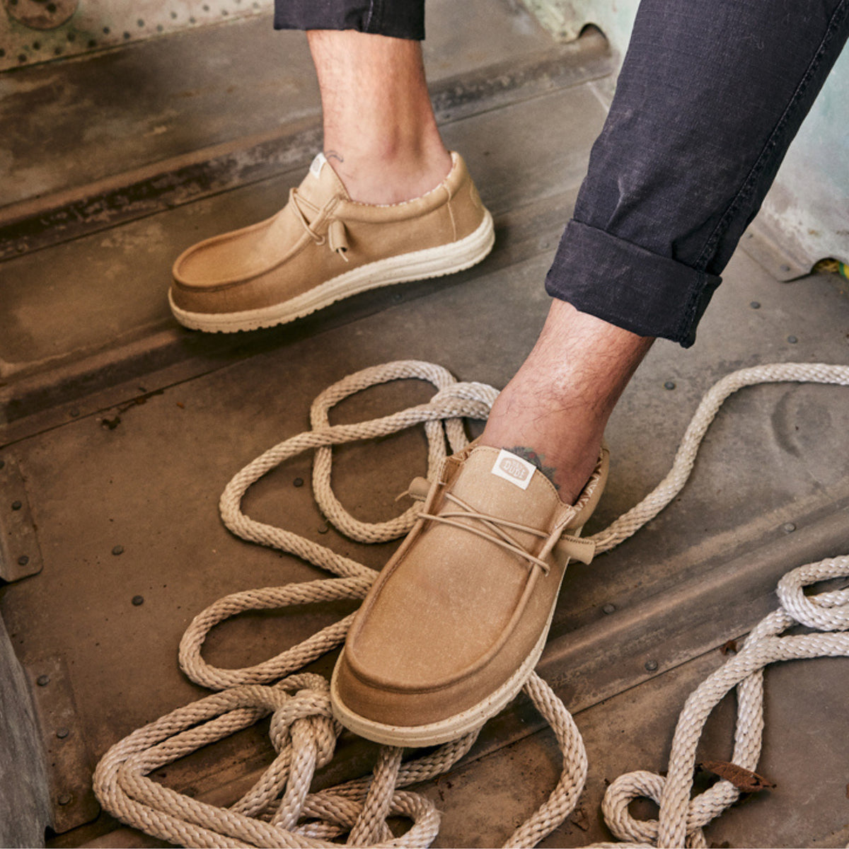 Hey Dude Wally Stretch Canvas - Shoetopia Footwear