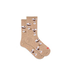 Hotsox, Espresso Martini, Women's, Crew Sock, Tan, Side view