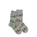Hotsox, Golf Carts, Women's, Crew Sock, Grey, Side view