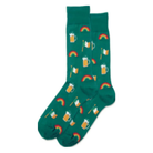 Hotsox, Irish Celebration, Men's, Crew Sock, Green, Front view