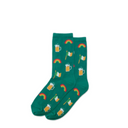 Hotsox, Irish Celebration, Women's, Crew Sock, Green, Side view