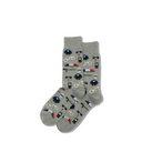 Hotsox, Police, Men's, Crew Sock, Grey, Side view