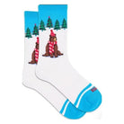Hotsox, Winter Bear, Women's, Crew Sock, White, Front view