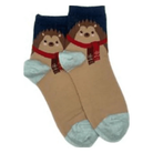 Hotsox, Winter Hedgehog, Women's, Ankle Sock, Tan, Front view