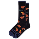 Hotsox, Dam It, Men's, Crew Sock, Black, Product photo