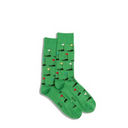 Hotsox, Graphic Crew, Men's, Crew Sock, Assorted, Side view
