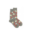 Hotsox, Graphic Crew, Men's, Crew Sock, Assorted, Side view
