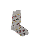 Hotsox, Graphic Crew, Men's, Crew Sock, Assorted, Side view