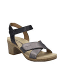 Josef Seibel, Grace 01, Women's, Sandal, Basalt Kombi, Angled view