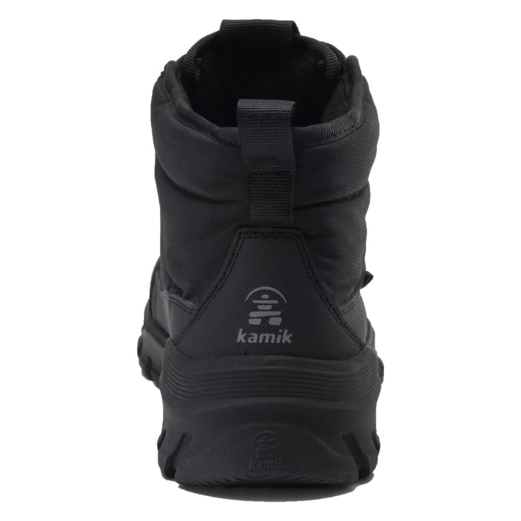 Kamik, Snowdon Lo Wide, Women's, Boot, Black, Rear view