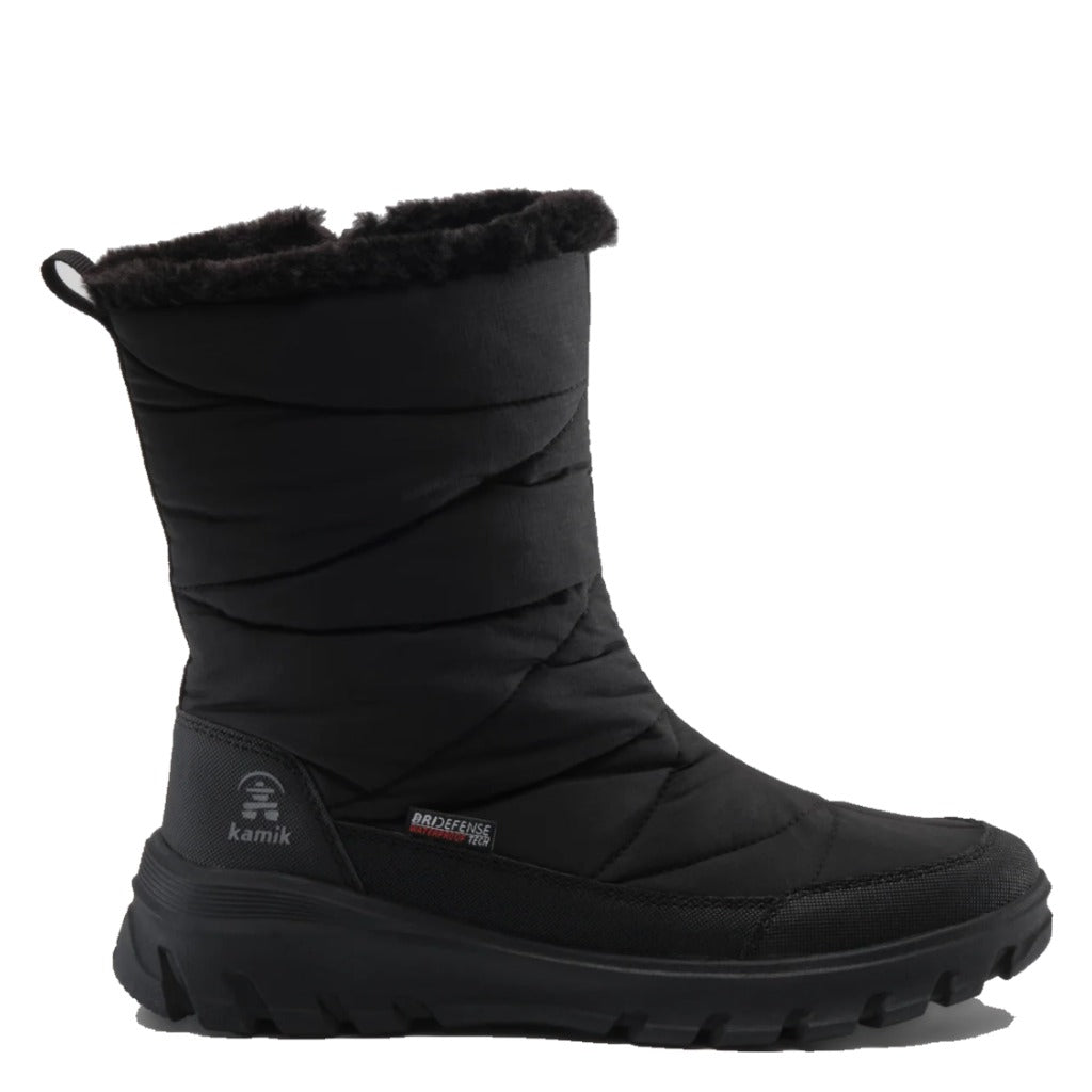 Kamik, Snowdon Zip Wide, Women's, Boot, Black, Side view