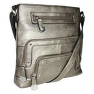 La Diva, 43916, Crossbody Bag, Pewter, Angled view