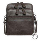 La Diva, 5249, Crossbody Bag, Grey, Front view