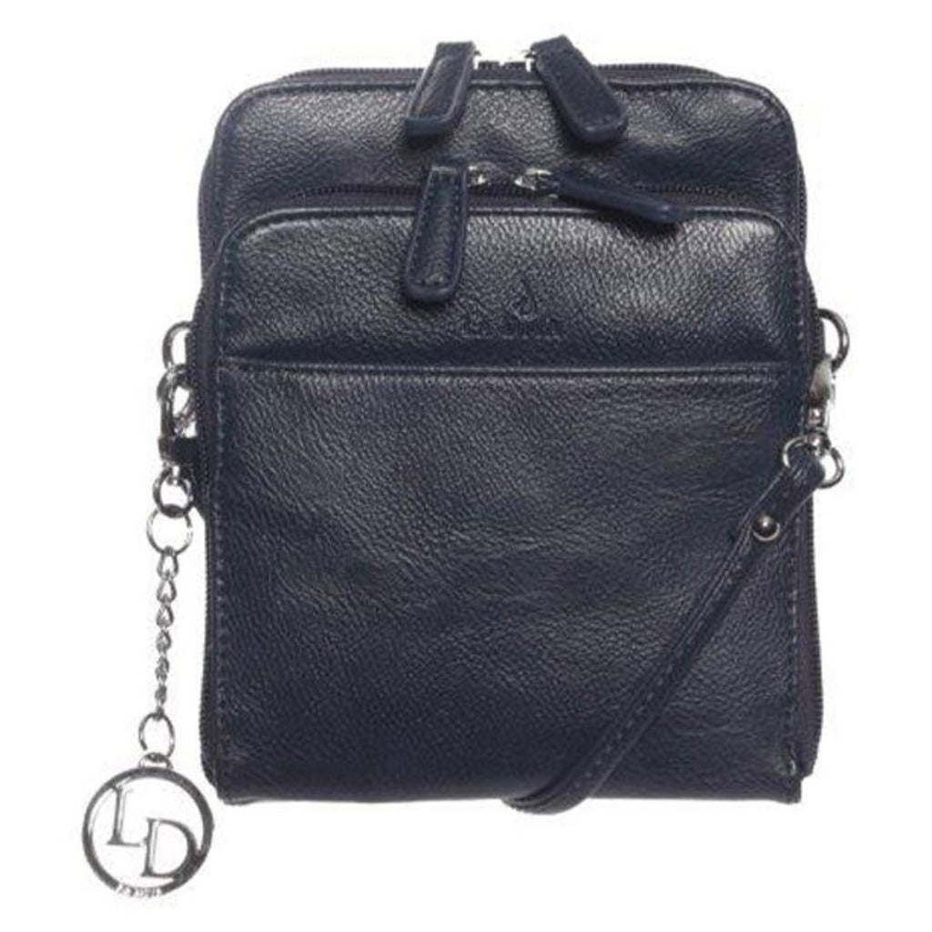 La Diva, 5249, Crossbody Bag, Navy, Front view
