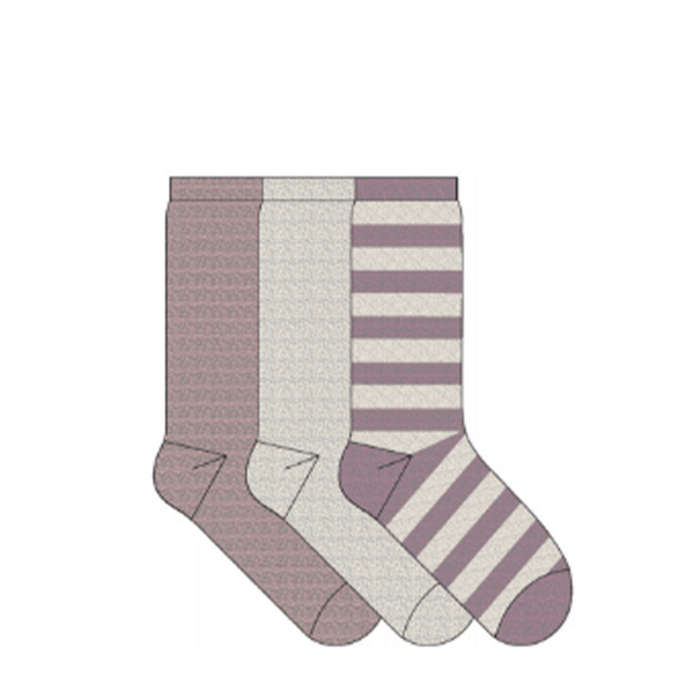 K.BELL SOFT AND DREAMY 3 PACK SOCK RUGBY