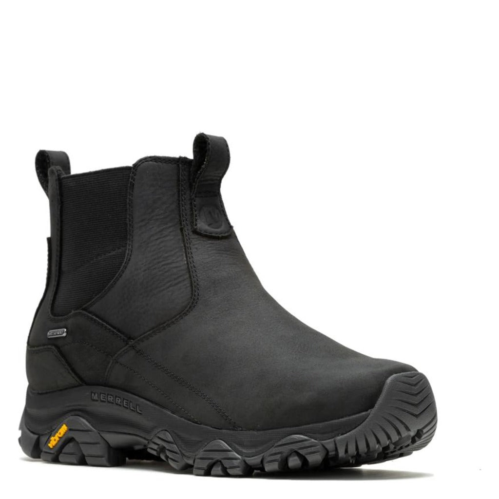 Merrell, Moab Adventure 3 Polar Chelsea WP, Men's, Winter Boot, Black, Angled view
