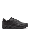 New Balance, 928, Men's Wide Fit, Walking Shoe, Black, Angled view