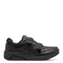New Balance, 928 Hook & Loop, Men's, Walking Shoe, Black, Angled view