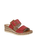 Remonte, D3068, Women's, Mule, Red, Angled view