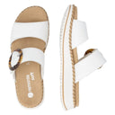 Remonte, D3J51, Women's, Sandal, Off-White, Angled view