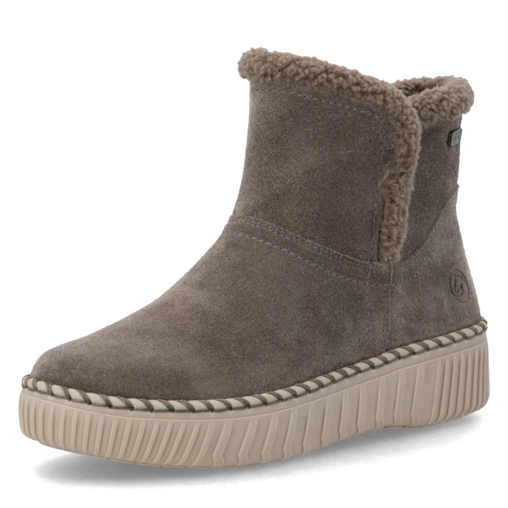 Remonte, D4A73, Women's, Boot, Grey, Angled view