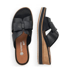 Remonte, D6456, Women's, Mule, Black, Angled view
