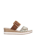 Remonte, D6463, Women's, Sandal, Beige/Gold, Side view