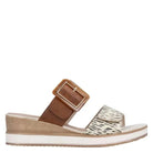 Remonte, D6463, Women's, Sandal, Beige/Gold, Side view