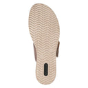 Remonte, D6463, Women's, Sandal, Beige/Gold, Outsole view