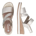 Remonte, D6466, Women's, Sandal, Gold, Angled view