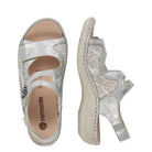 Remonte, D7647, Women's, Sandal, Frost, Angled view