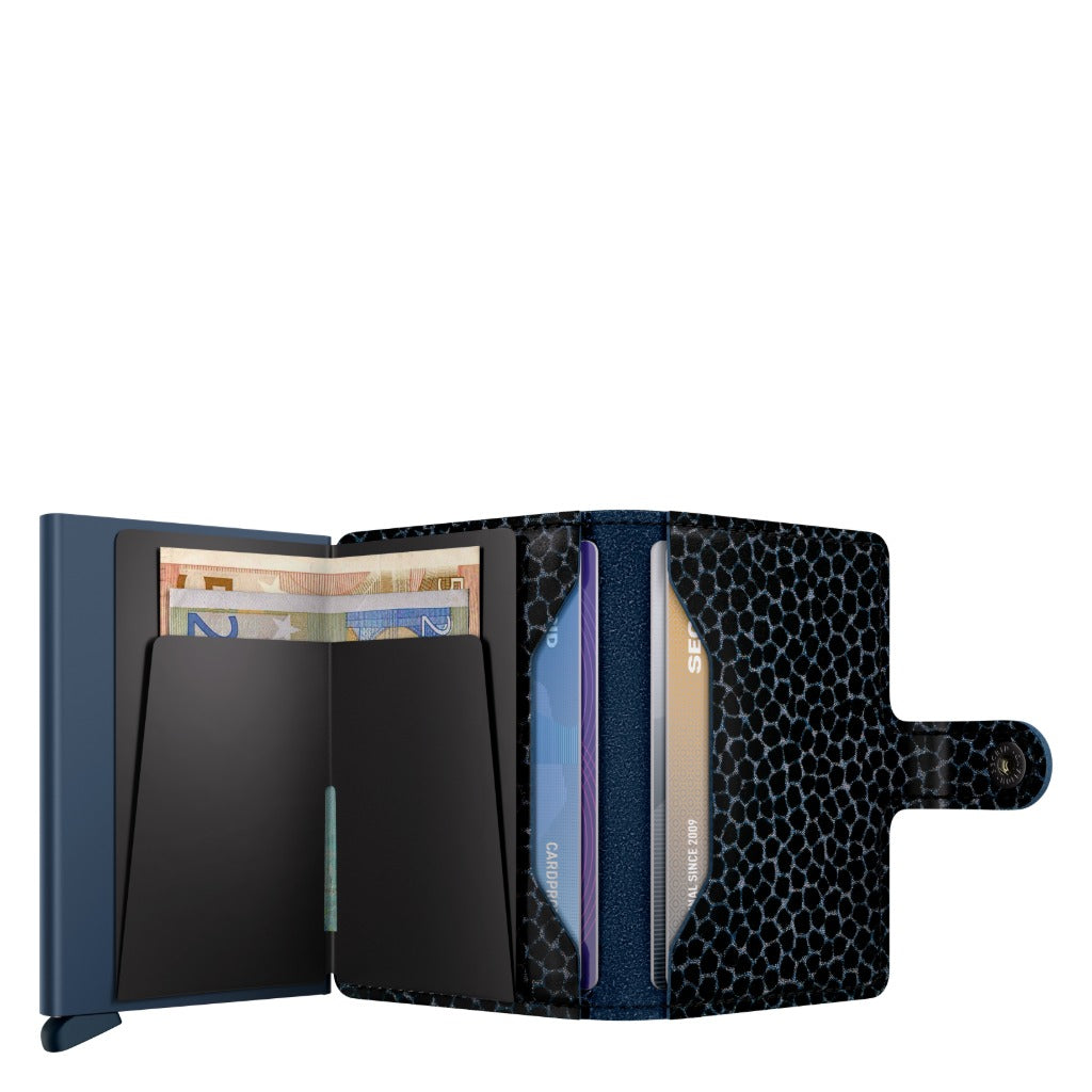 Secrid, Miniwallet Giraffina, Wallet, Blue, Open view
