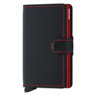 Secrid, Miniwallet Matte, Wallet, Black/Red, Front view