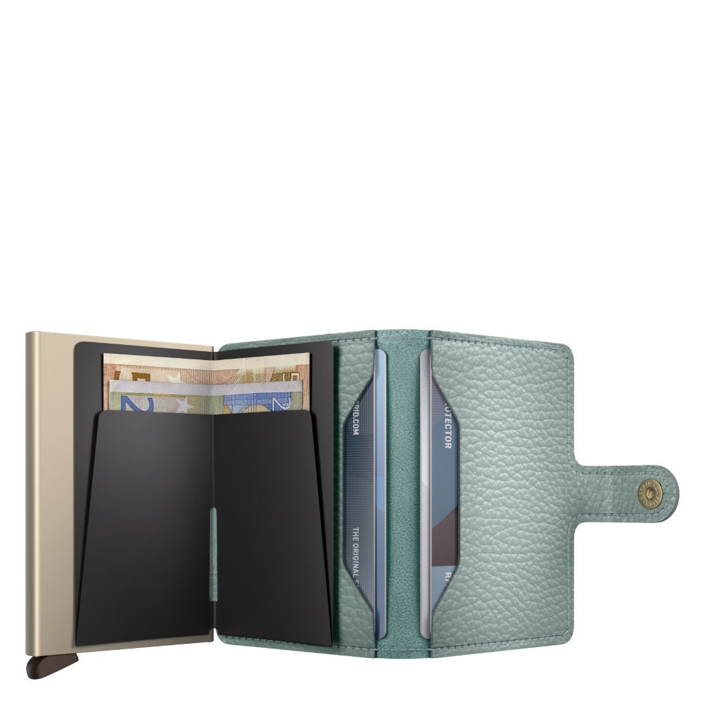 Secrid, Miniwallet Pebble, Wallet, Sea Green, Open view