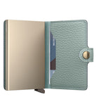 Secrid, Miniwallet Pebble, Wallet, Sea Green, Half-open view