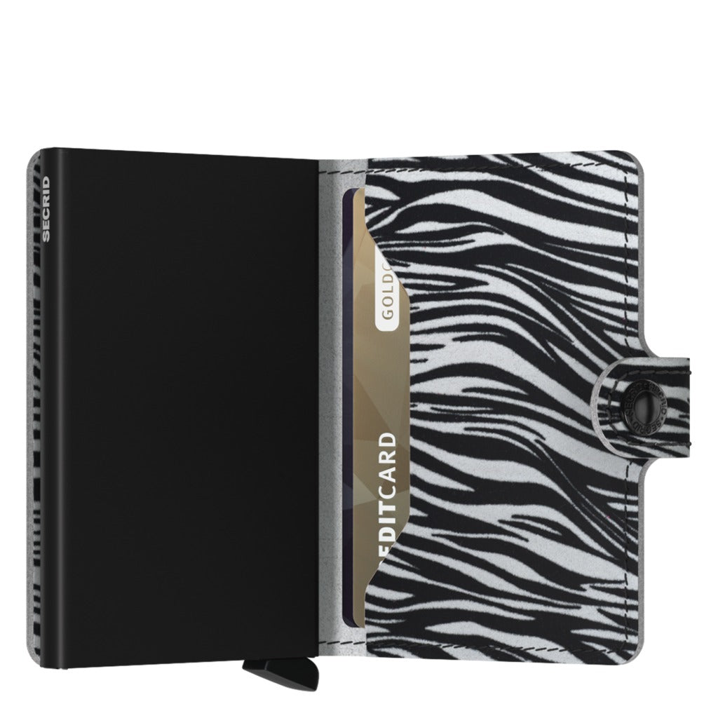 Secrid, Miniwallet Zebra, Wallet, Light Grey, Half-open view