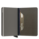 Secrid, Slimwallet Carbon, Wallet, Khaki, Half-open view
