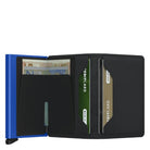 Secrid, Slimwallet Matte, Wallet, Black/Blue, Open view