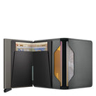 Secrid, Slimwallet Matte Satin, Wallet, Steel, Open view