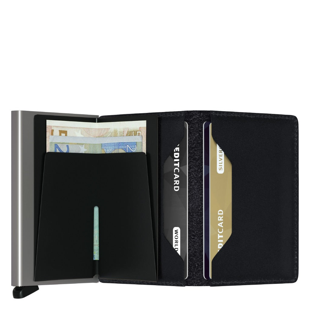 Secrid, Slimwallet Original, Wallet, Black, Open view