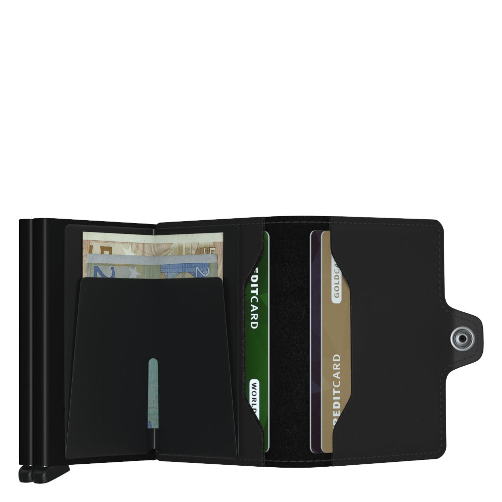 Secrid, Twinwallet Matte, Wallet, Black, Open view