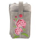 Espe, Peony Smartphone, Smartphone Pouch, Grey, Front view