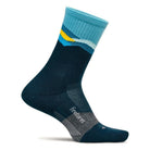 Feetures Trail Max Cushion Mini-Crew - Mountain High Blue - Shoetopia Footwear
