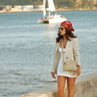 Travelon, Anti-Theft Heritage Small Crossbody, Women's, Crossbody Bag, Indigo, Lifestyle image
