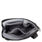 Travelon, Anti-Theft Classic Slim Double Zip Crossbody, Women's, Crossbody Bag, Black, Top view