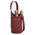 Travelon, Anti-Theft Boho Insulated Water Bottle Tote, Women's, Water Bottle Tote, Paprika, Angled view