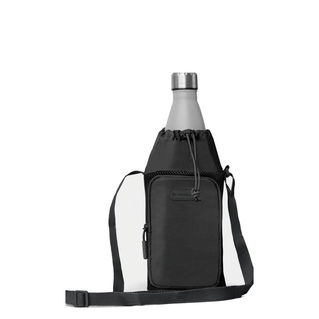 Travelon, Insulated Water Bottle Tote, Women's, Water Bottle Tote, Black, Front view